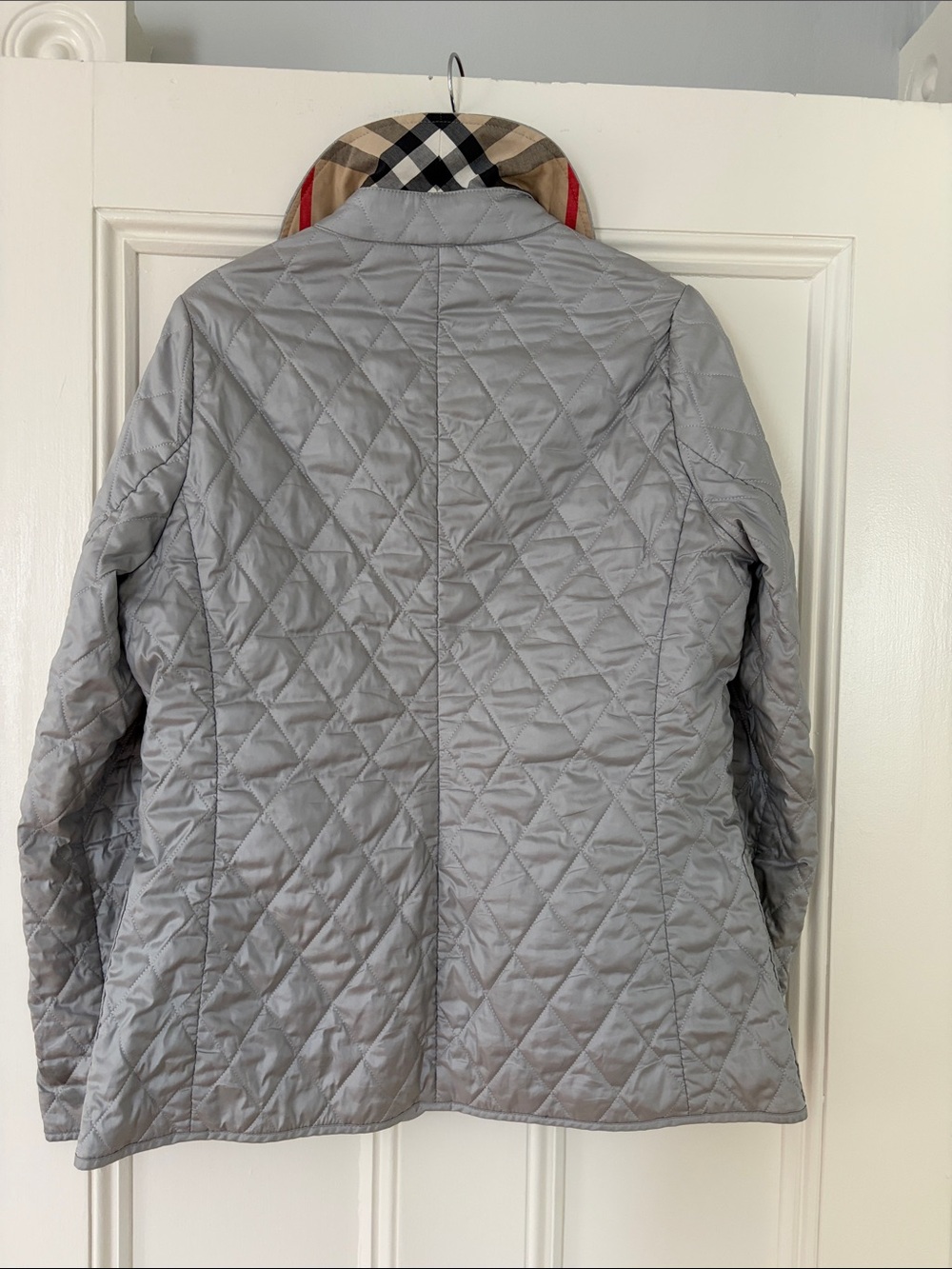 Burberry Light Gray Quilted Jacket - Picture 2 of 6